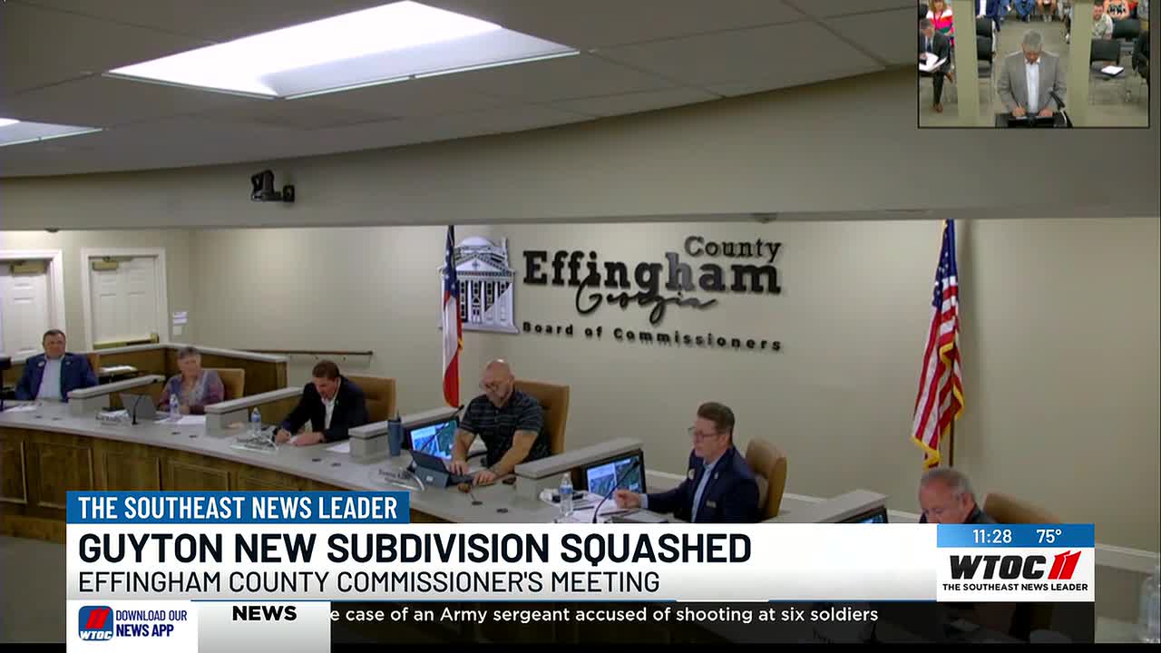 Effingham County commissioners deny 1,000-home subdivision proposal near Guyton