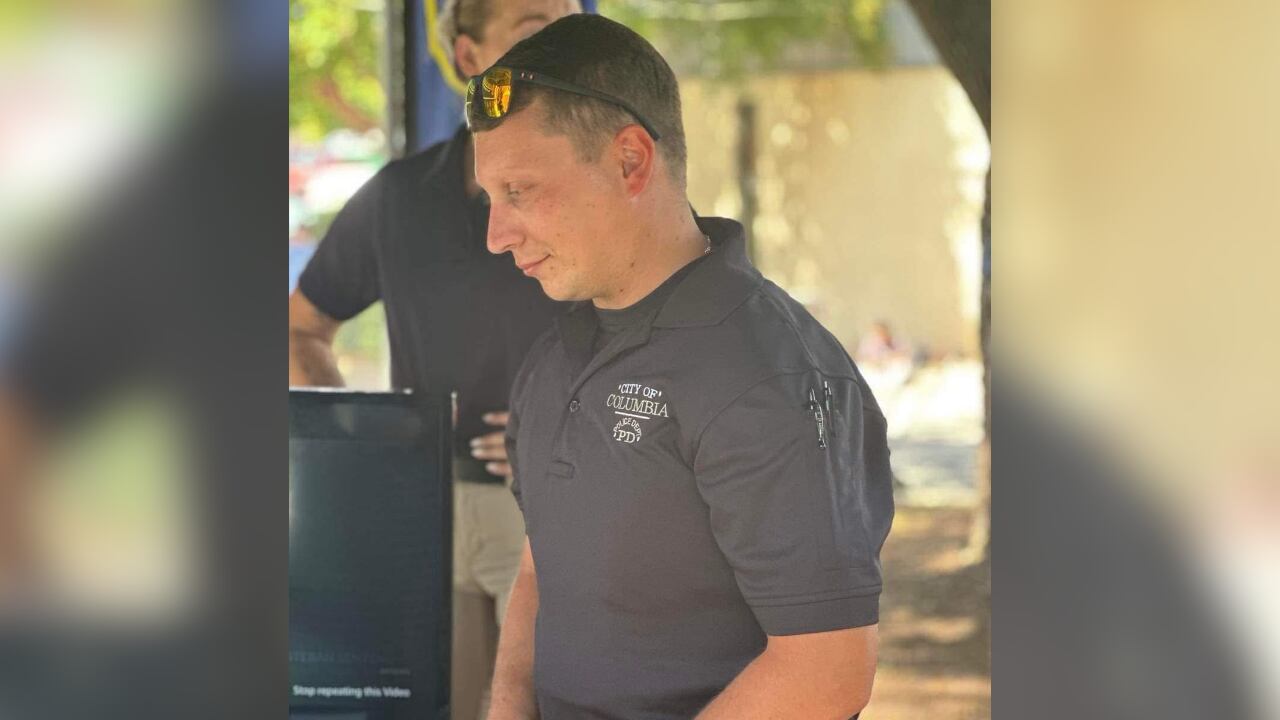 Photos of fallen Columbia police officer Chris DeLong provided by his family.