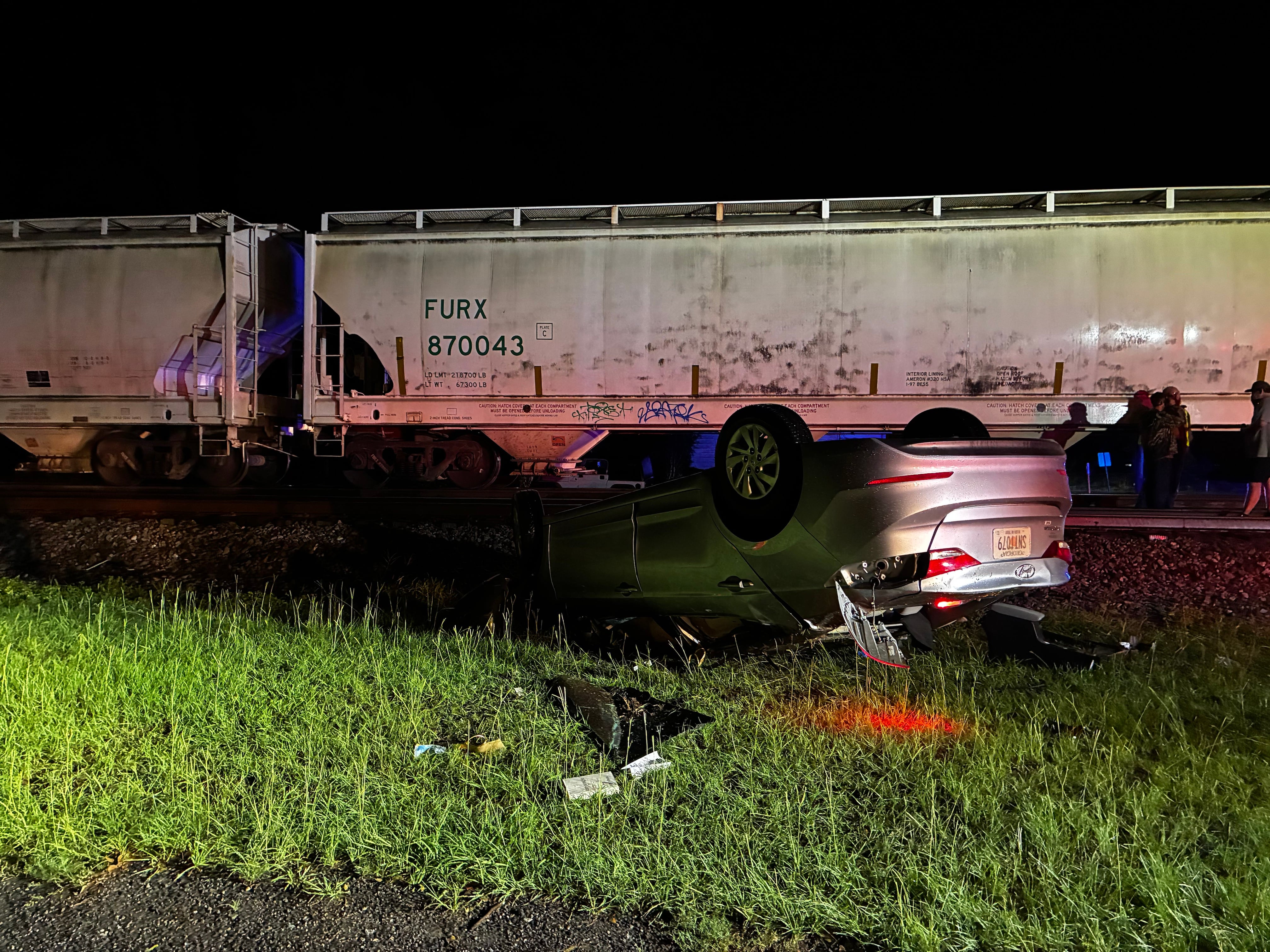 Train strikes vehicle on Long County tracks; no injuries reported