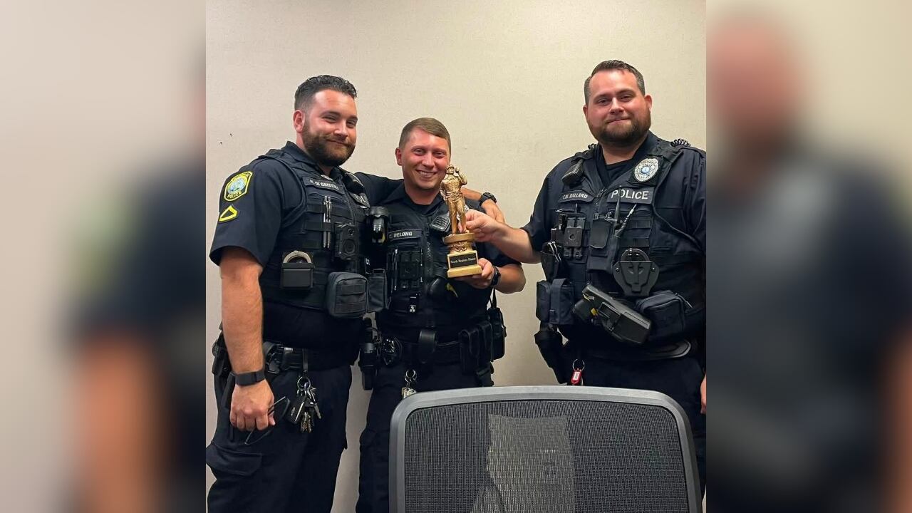 Photos of fallen Columbia police officer Chris DeLong provided by his family.