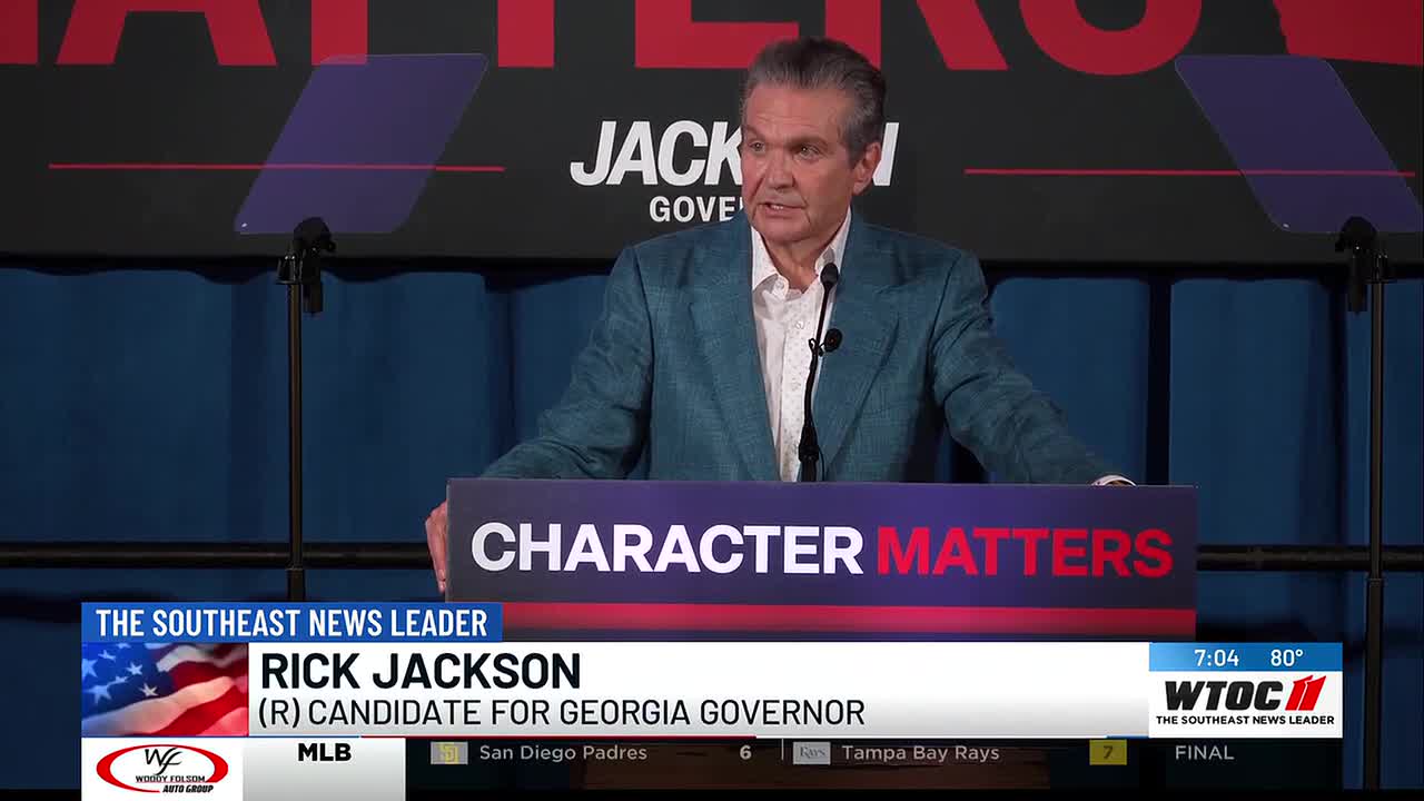 Rick Jackson touts affordability, education agenda during Savannah campaign stop