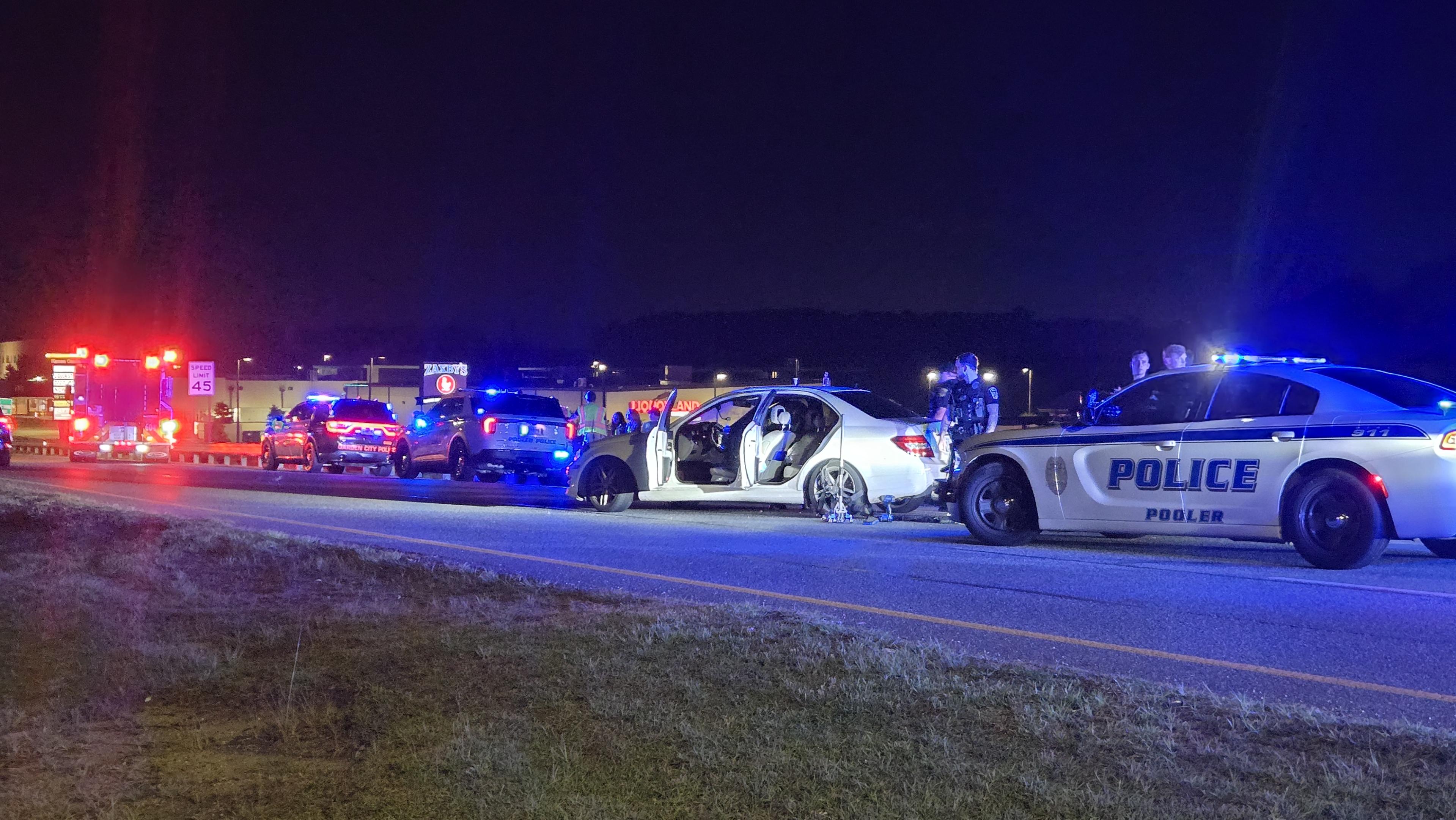 Heavy police presence reported on Pooler Parkway