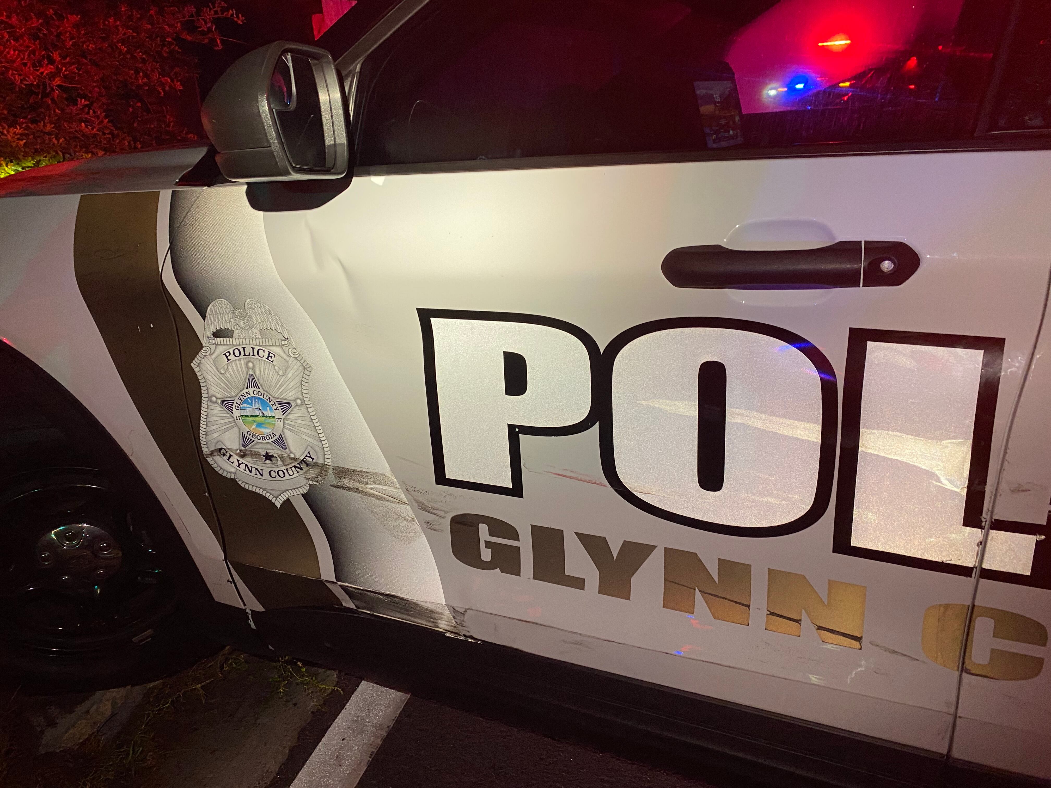 Glynn County Police Department car damage