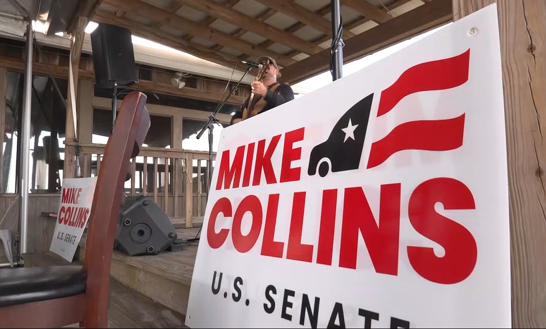 Mike Collins Campaigns in Savannah in Challenge to Jon Ossoff