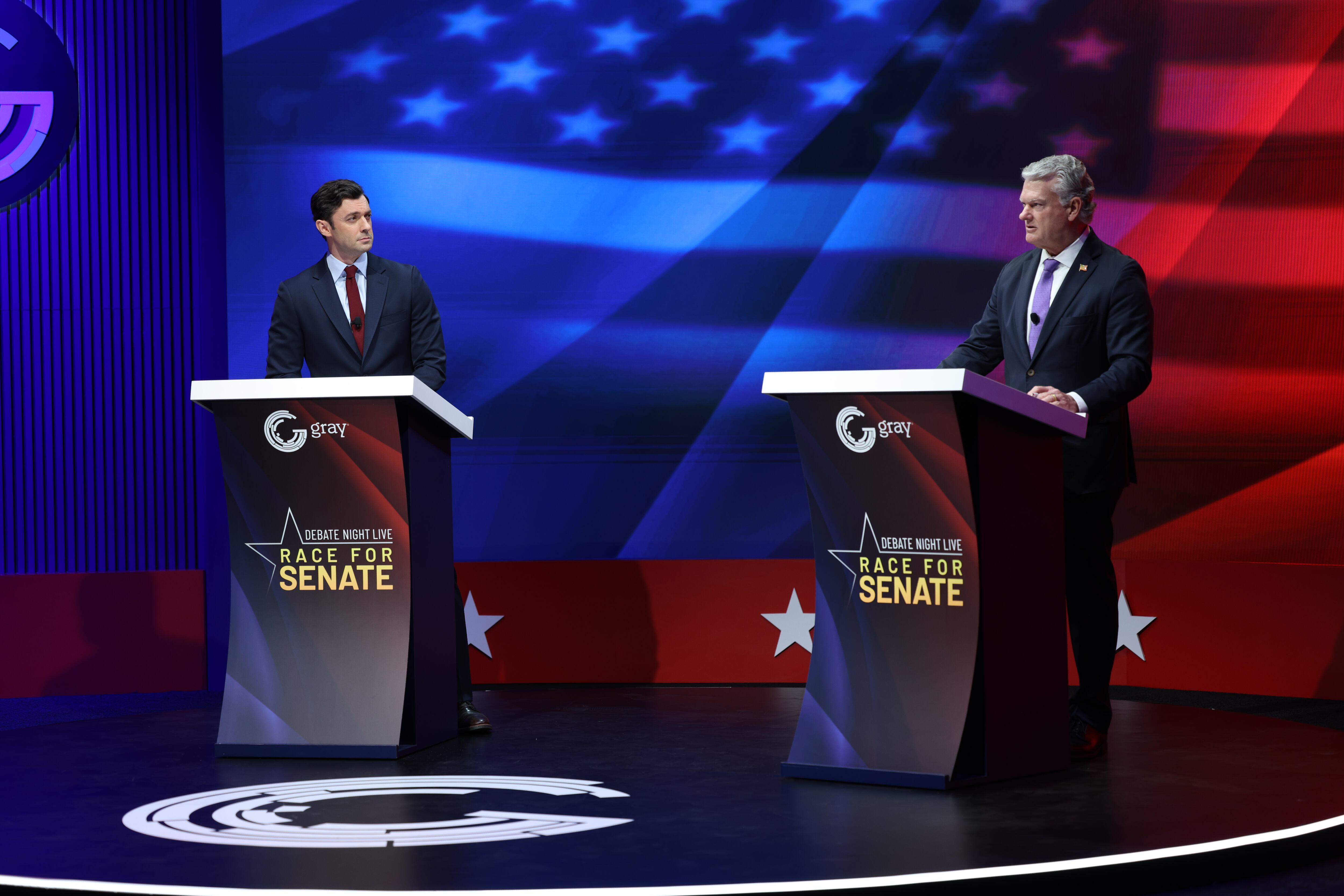 Ossoff, Collins discuss tariffs, data centers in Georgia Senate debate
