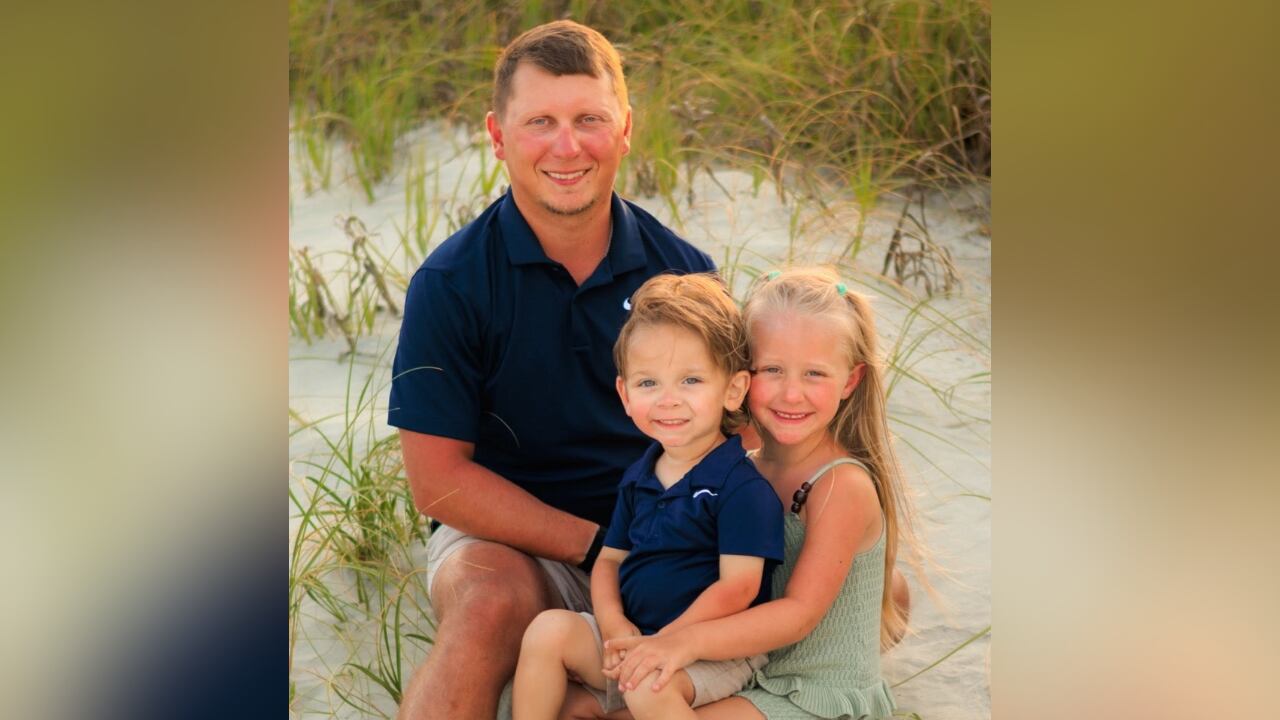 Photos of fallen Columbia police officer Chris DeLong provided by his family.