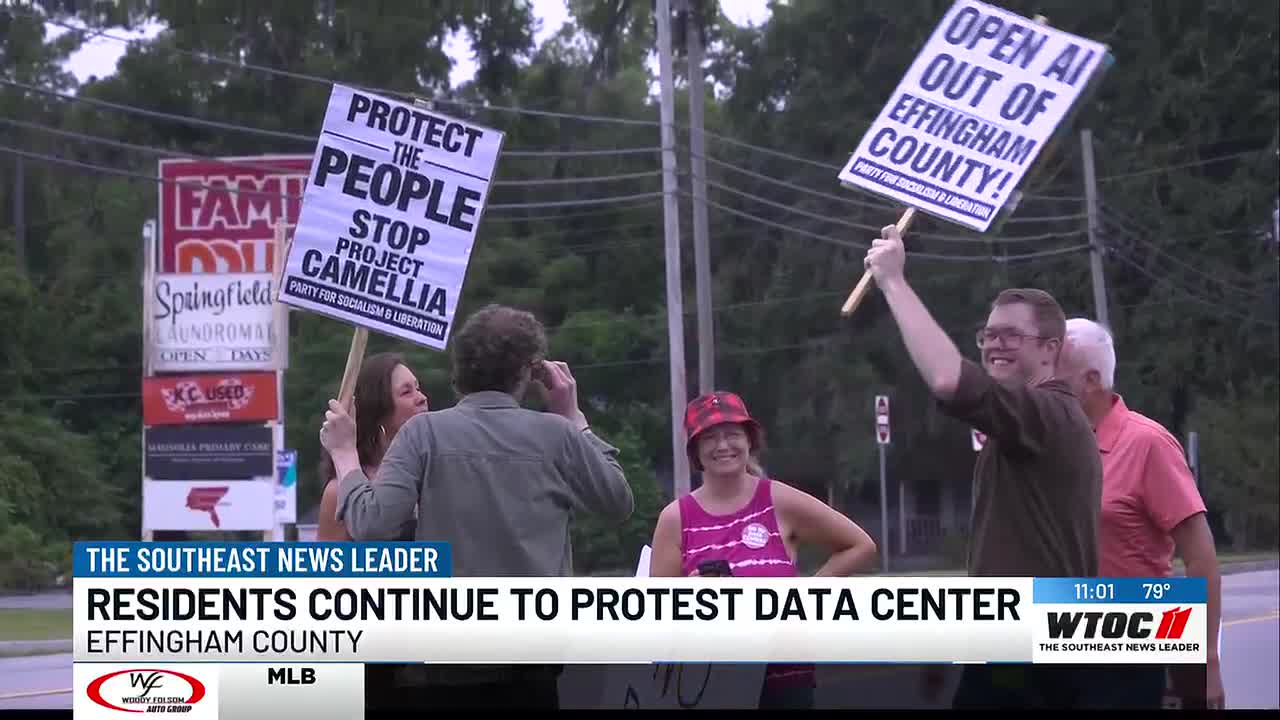 Effingham County residents protest as $20B data center project moves forward