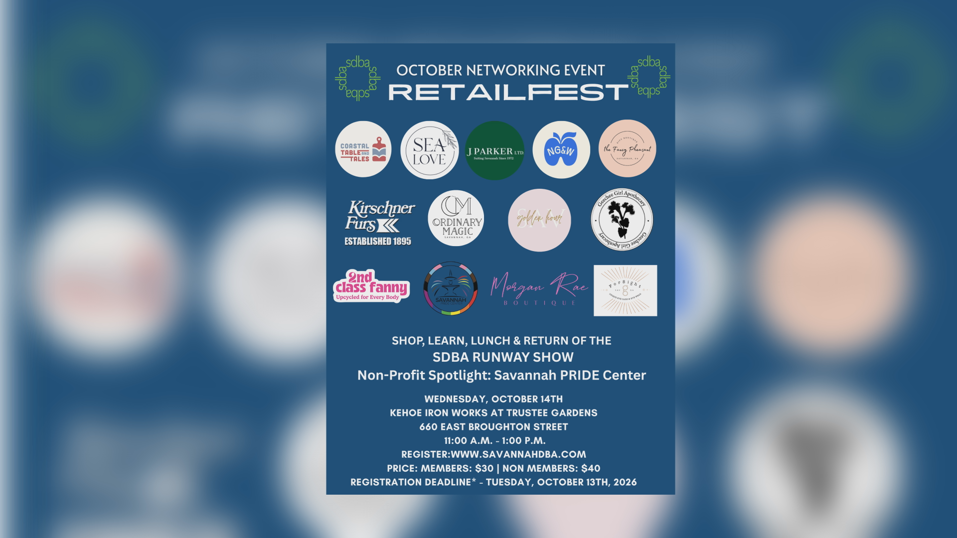 Savannah Downtown Business Association Hosts RETAILFEST Highlighting Local Commerce