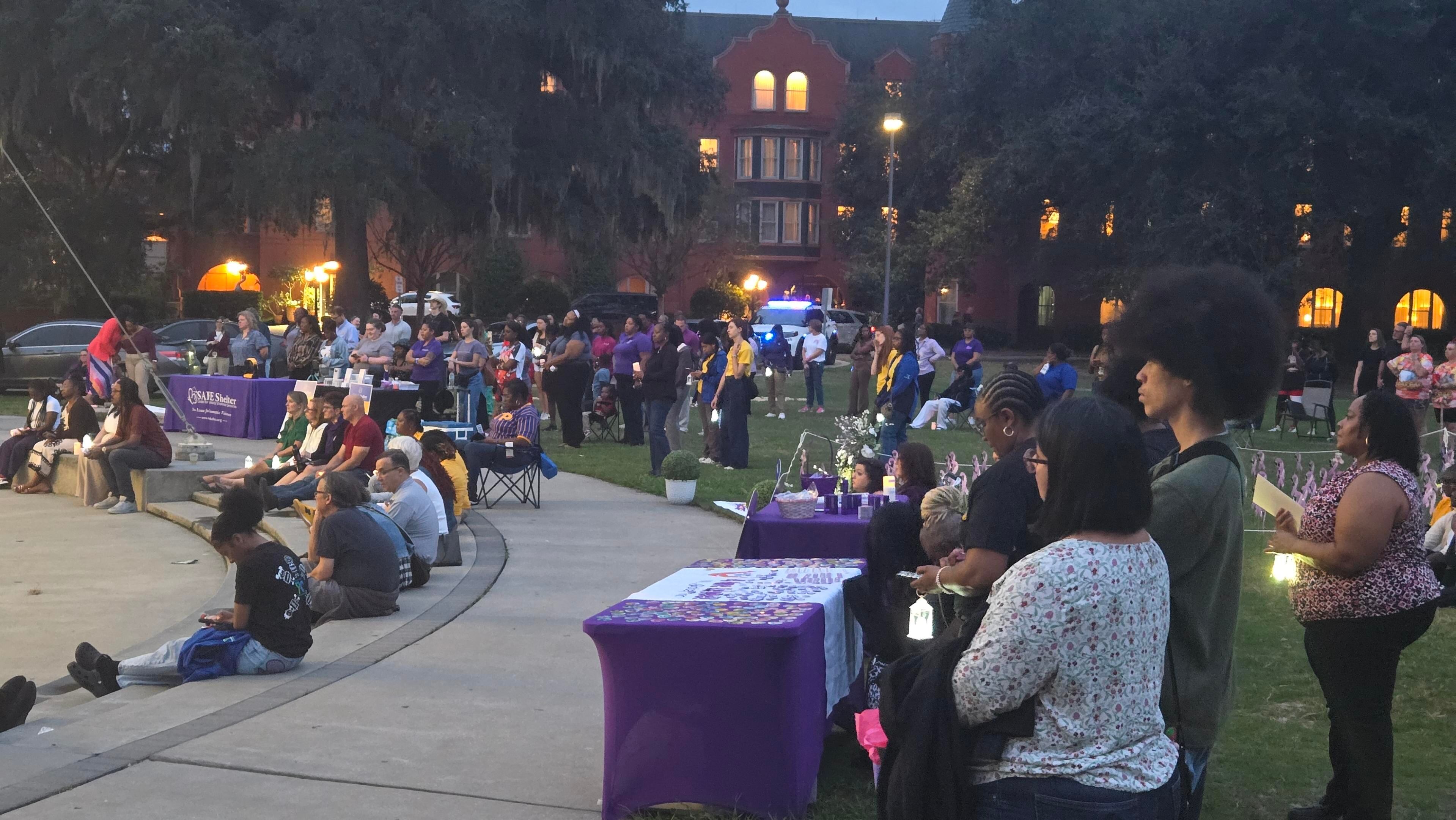 Candlelight vigil honors Georgia domestic violence victims