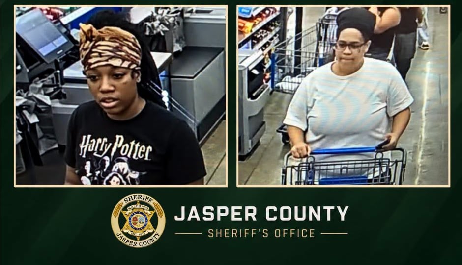 Jasper County Deputies Seek Help Identifying Two People in Walmart Theft Case