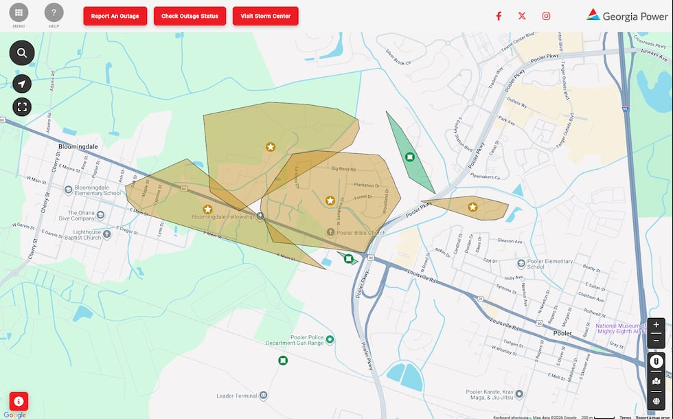Power Outages Impact Hundreds of Georgia Power Customers in Pooler and Bloomingdale Power Outages Impact Hundreds of Georgia Power Customers in Pooler and Bloomingdale