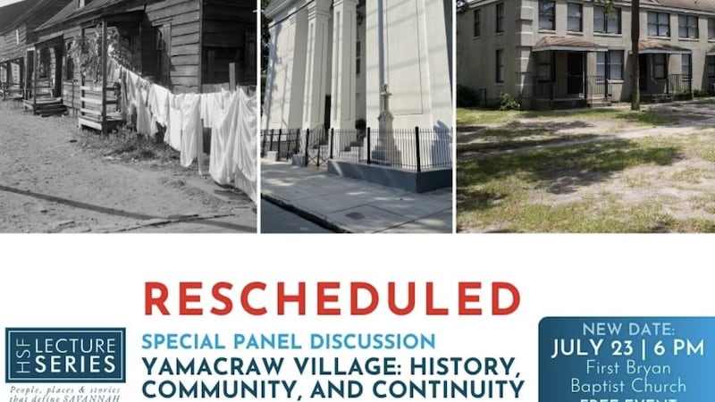 Historic Savannah Foundation Reschedules Yamacraw Village Panel Historic Savannah Foundation Reschedules Yamacraw Village Panel