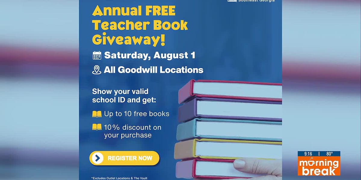 Goodwill providing teachers with free books