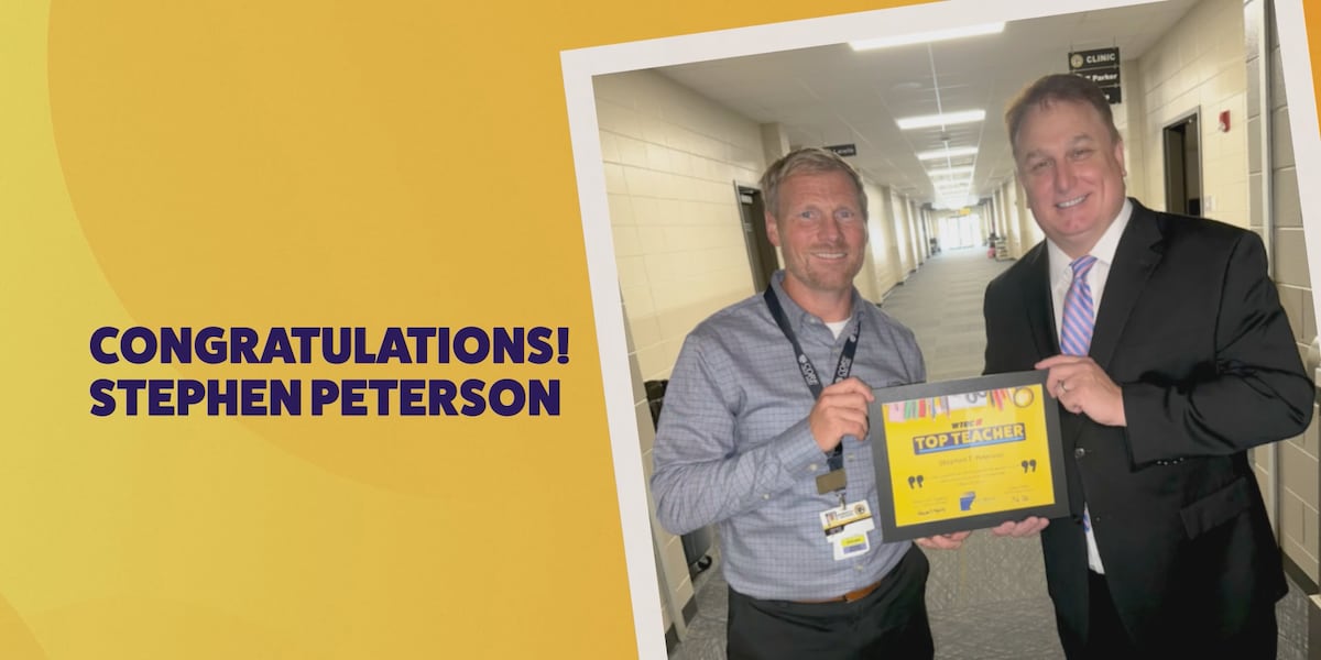 WTOC Top Teacher Stephen Peterson Wtoc top teacher stephen peterson