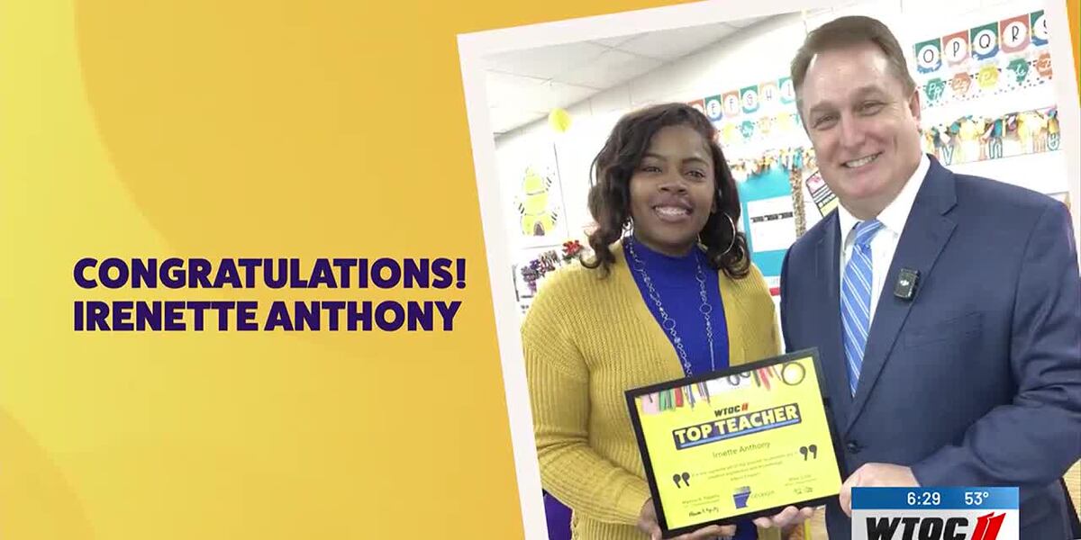 Anthony Rohm Teacher Top Teacher: Irenette Anthony
