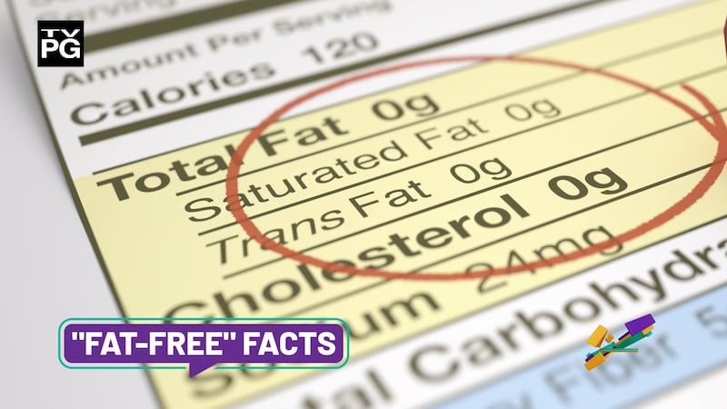 Fat-free on a label can be misleading.