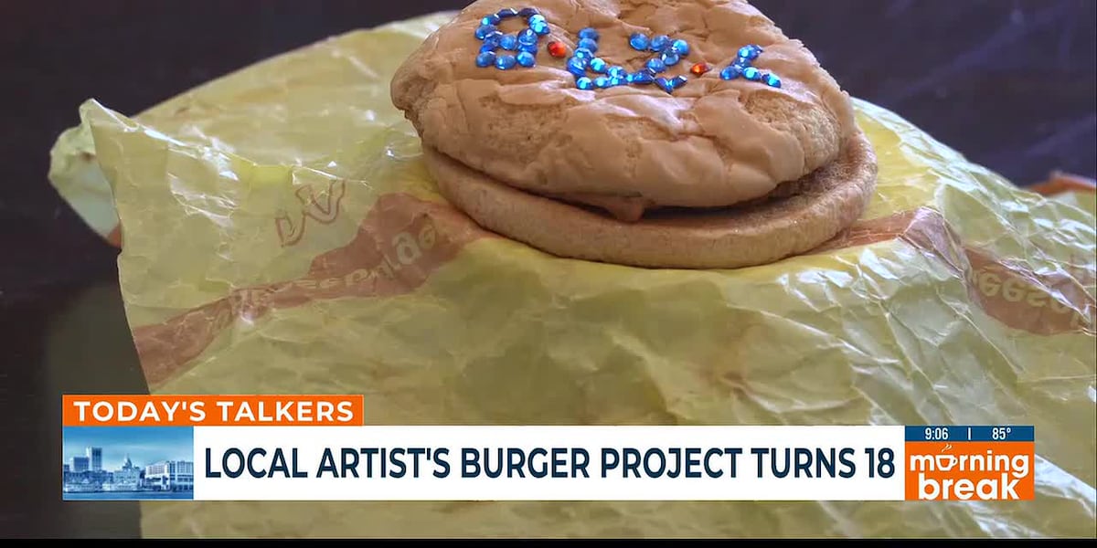 Local artist's burger project turns 18