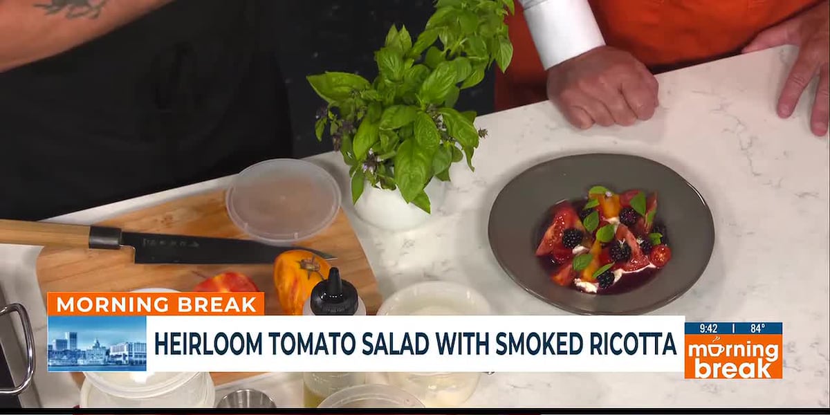 Heirloom tomatoes highlight summer salad