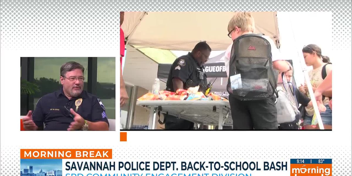 Savannah Police holding Back to School Bash