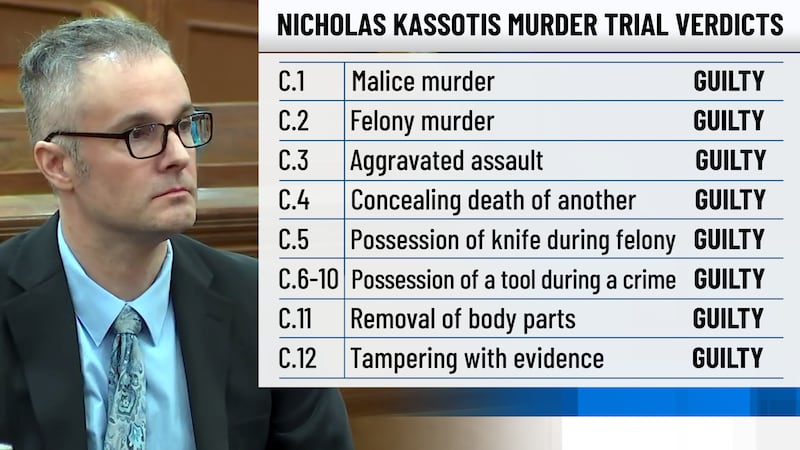 Nicholas Kassotis guilty on all counts