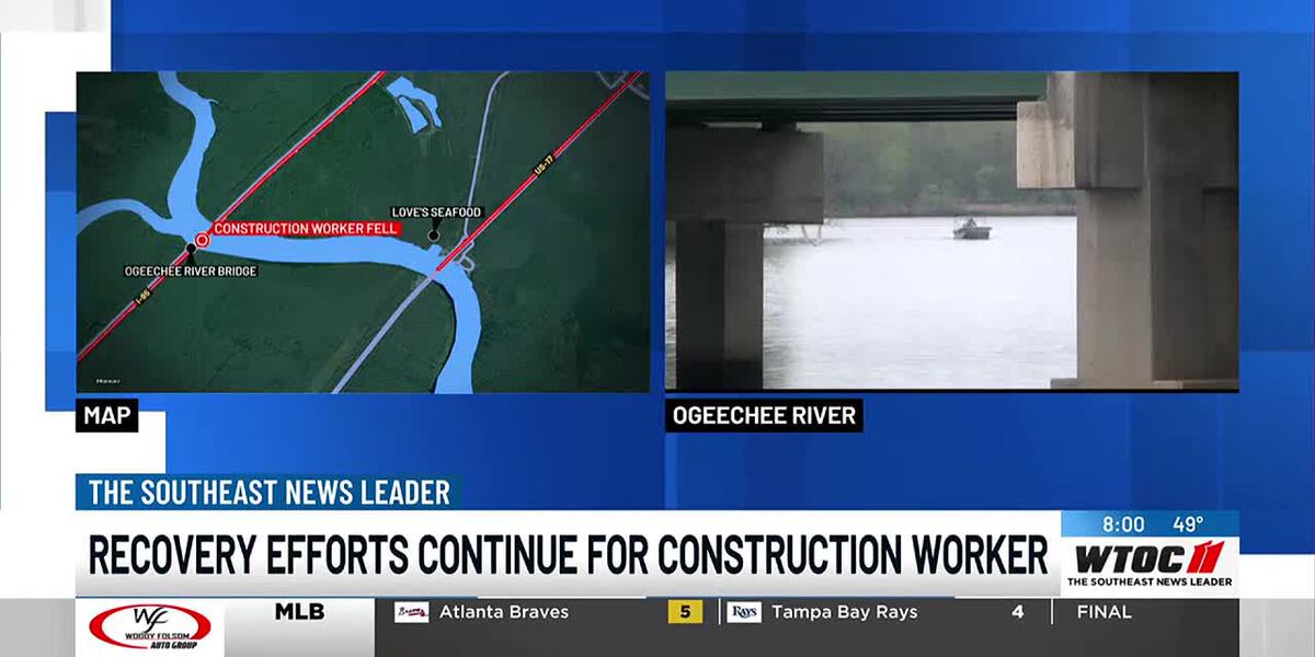 Day 7 of recovery efforts continue for man who fell in Ogeechee River