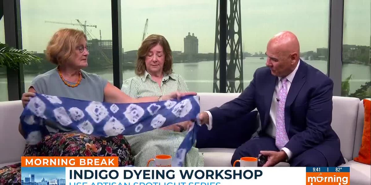 HSF Artisan Spotlight Series teaching indigo dyeing