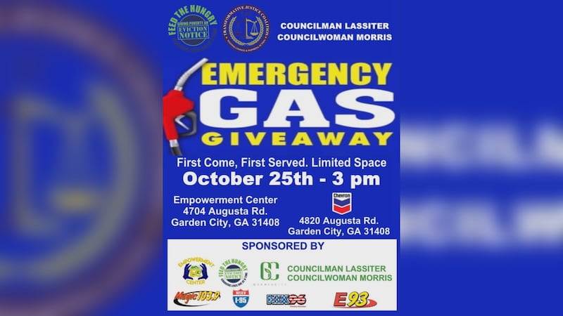Savannah Feed the Hungry to host an ‘Emergency Gas Giveaway’