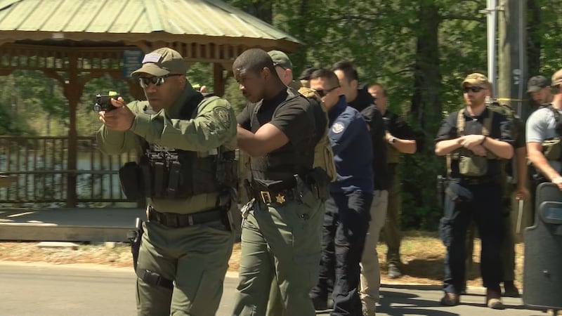 Training for the new Chatham County SWAT unit.