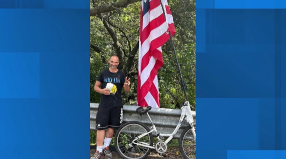 A patriotic Savannah bicyclist "Larry, the flag man" dies after serious hit-and-run.