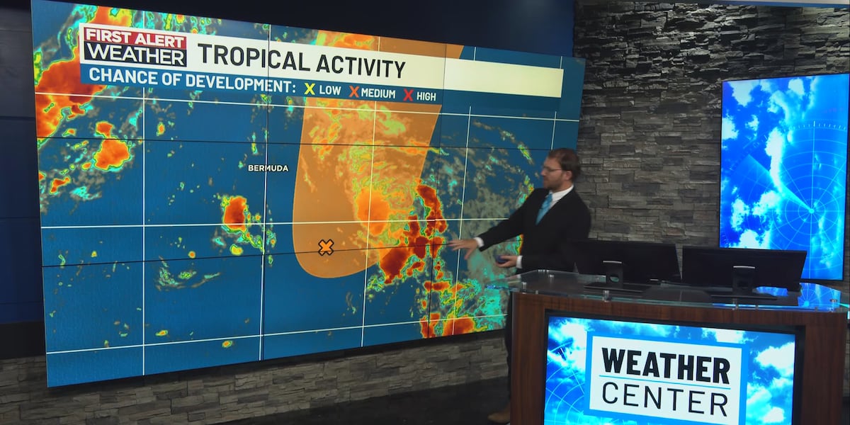 2 disturbances in the Atlantic, no local concern