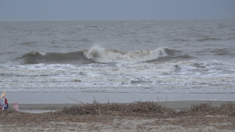 Rough surf driven by northeast winds is creating hazardous conditions for swimmers at Hilton...