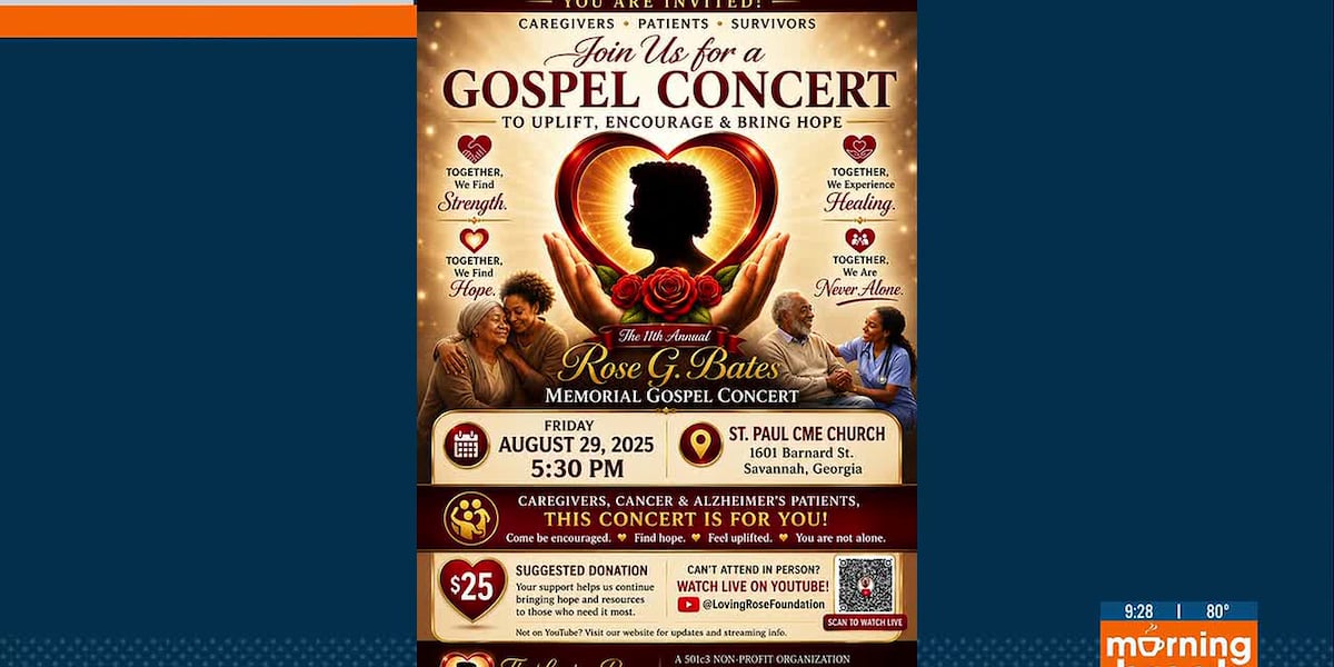 The Loving Rose foundation hosts gospel concert for cancer and dementia patients