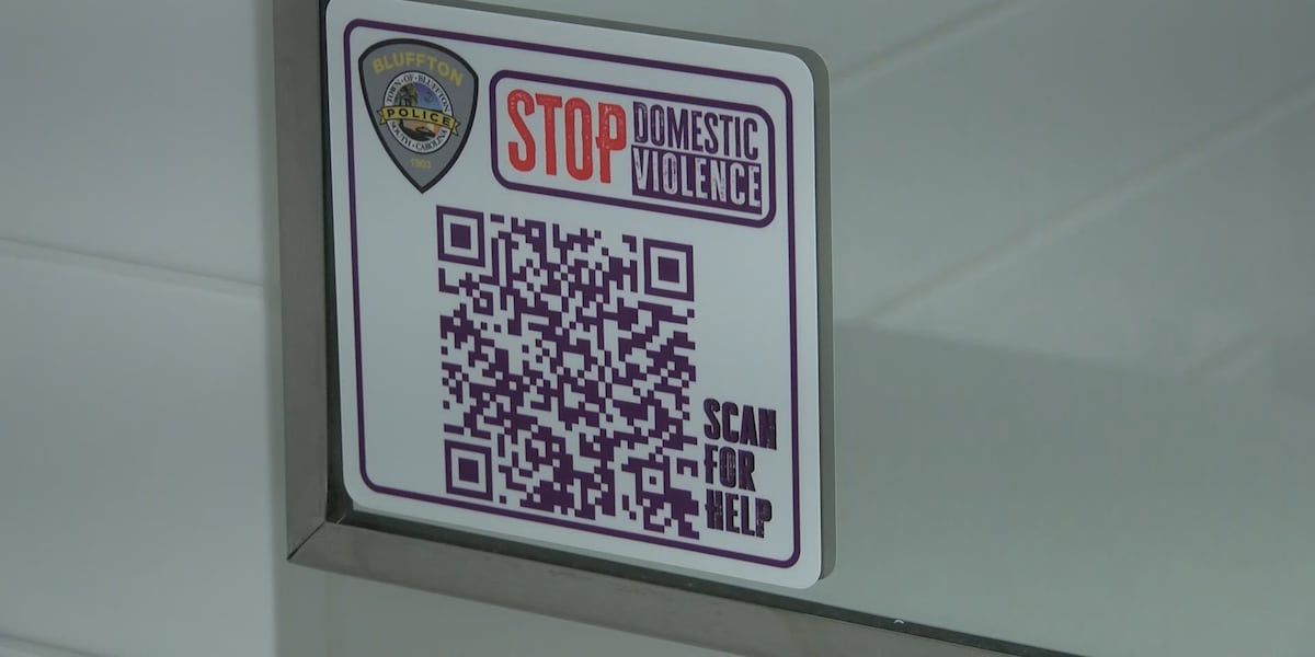 Victims Code Print Bluffton Police posting QR code stickers to help domestic violence victims