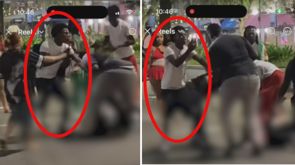 This man, seen here in the white shirt and black shorts with the flash on his camera,...