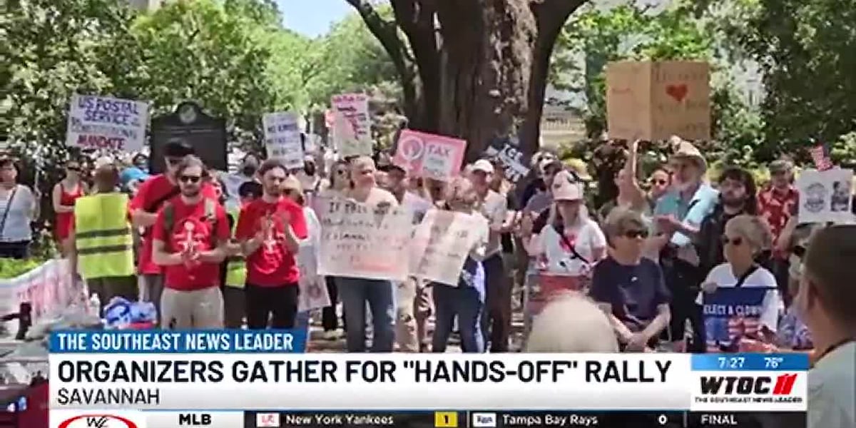 “Hands Off” rally held in Johnson Square