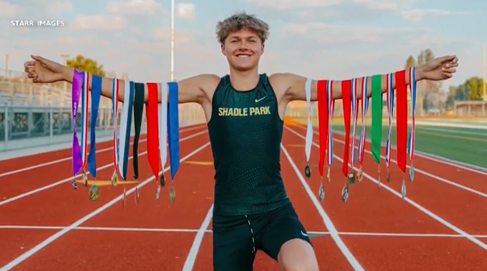 Becks Bird only had minutes to evacuate, but the cross-county athlete was able to grab his...