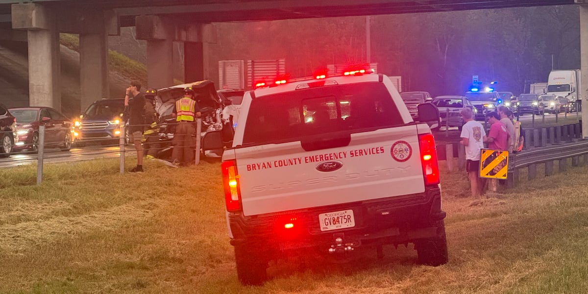 Multi-vehicle crash reported on I-16 in Bryan Co.