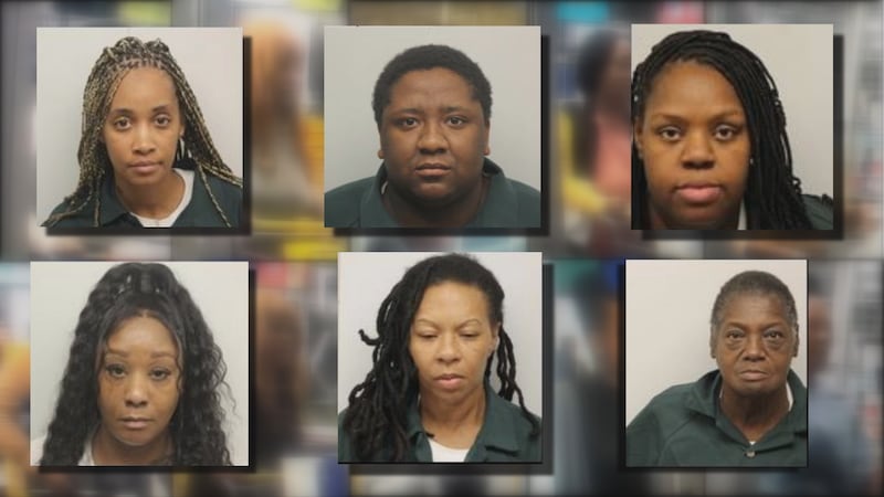 Top row from Left to Right: Savannah Pendergraph, Dorian Allen, Shabria Summers. Bottom row:...