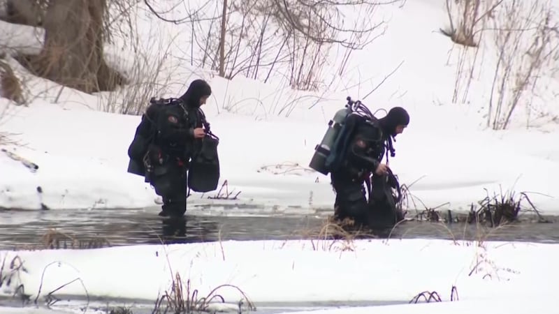 Police say a group of high schoolers noticed what appeared to be a human leg in a pond and...