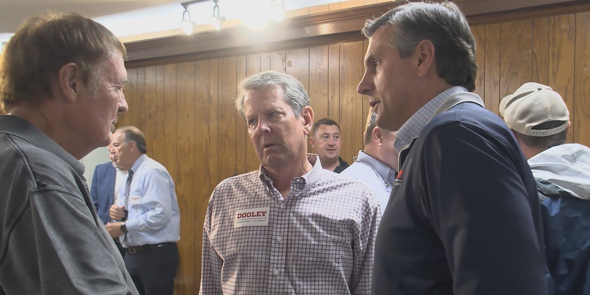 Dooley, Kemp campaign in Evans County as GOP Senate runoff nears