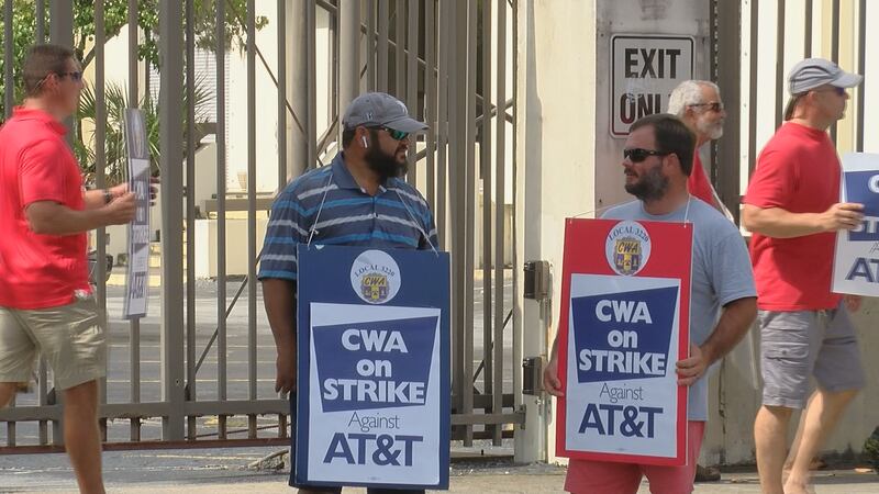 AT&T workers strike across the nation