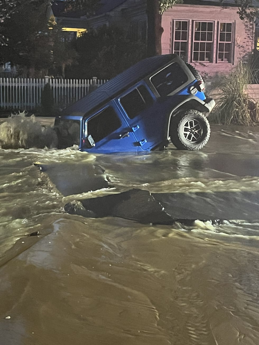 Sinkhole on Bee Road
