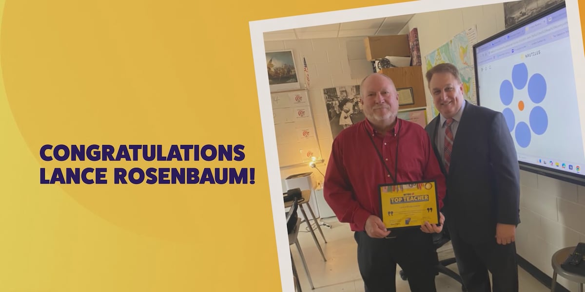 WTOC Top Teacher Lance Rosenbaum Wtoc top teacher lance rosenbaum
