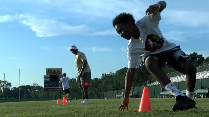 The camp is run by former Atlanta Falcon standouts Bobby Butler and Buddy Curry.