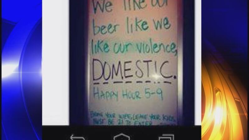 Controversial Sign Writing Bar Bar uses social media to respond to outrage over controversial sign