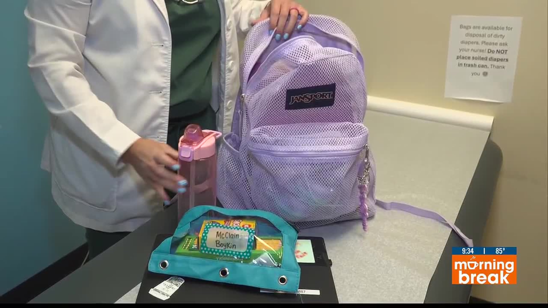 dirty jansport backpack Navy Agave and dual side water bottle pockets Health Break: Avoiding 'heavy backpack