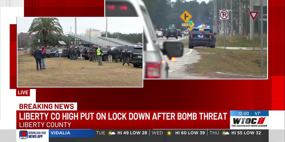 Liberty County High School evacuated and put on lockdown following bomb